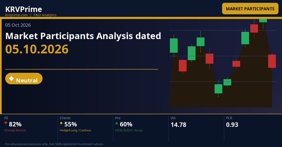 Market Participants Analysis dated 05.10.2026