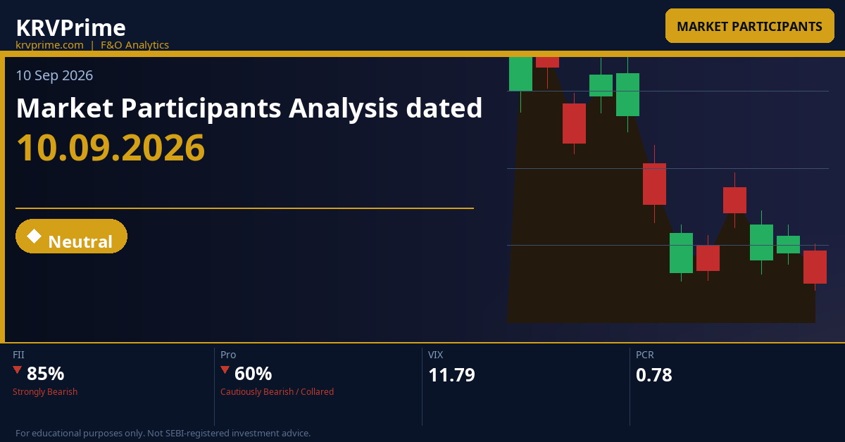 Market Participants Analysis dated 10.09.2026